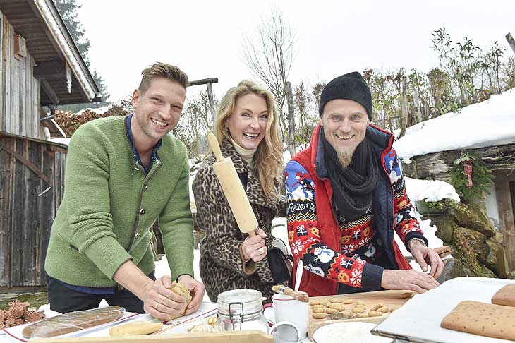 Didi Maier (Starkoch, Sohn Johanna Maier), Lilly zu Sayn Wittgenstein, Ralf Zacherl (TV Koch)  Foto: (c) BrauerPhotos f&uuml;r Hummelwiese